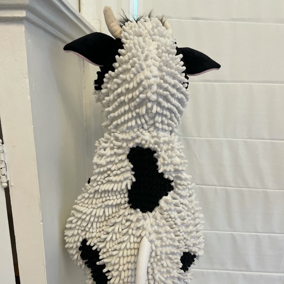 Baby Cow Complete Costume Horns Tail Hooves Chenille Boys Girls Soft Toddler NEW - Picture 6 of 8